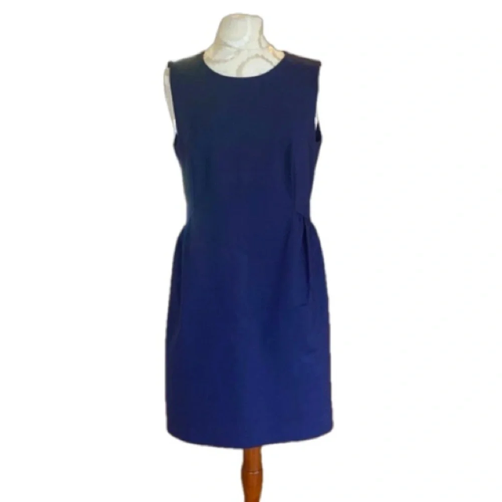Kate Spade Rhys California Calling French Navy Blue Sleeveless Dress Size 10 NWT
